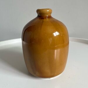 Lemax Hand Made Pottery Brown Vase Decor Accent Made in China